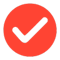 Tick in solid circle