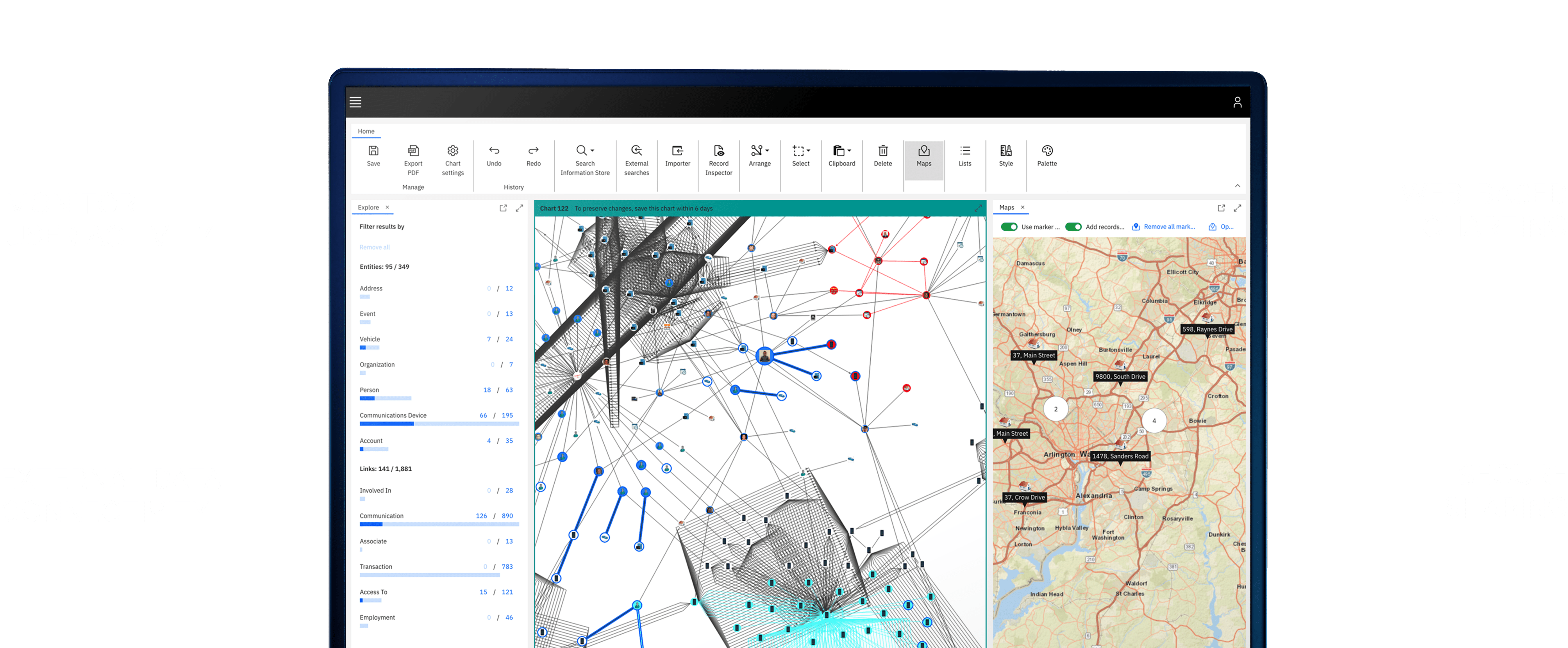 Unconnected Data i2 Analysis Studio