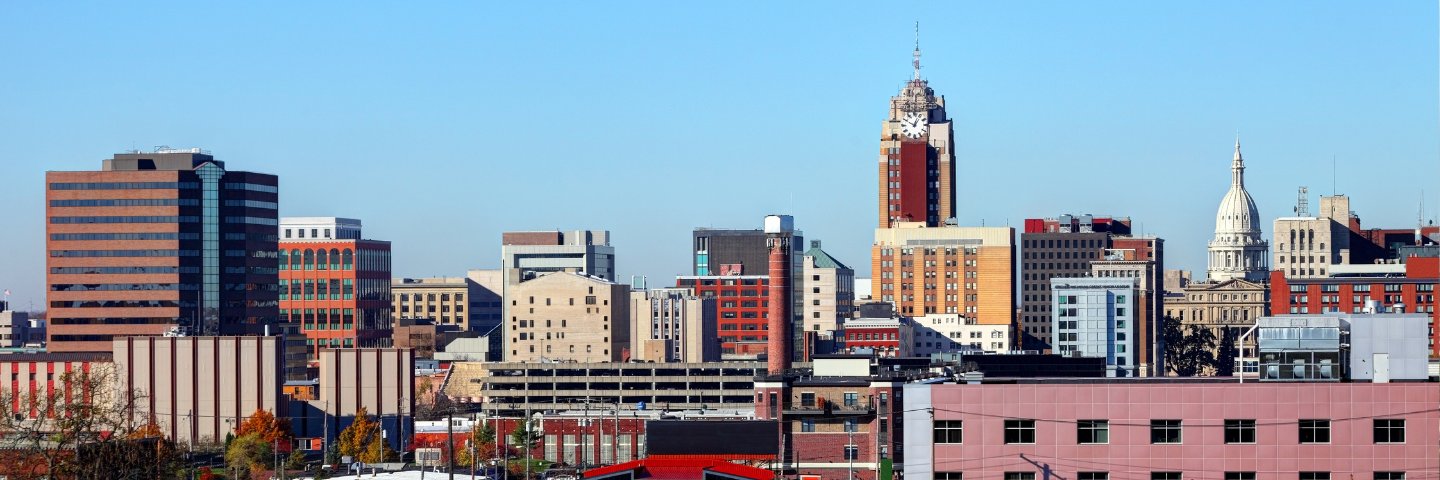 Skyline of Lansing, Michigan