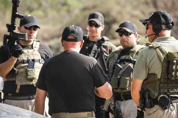 Counter-terrorism unit being briefed
