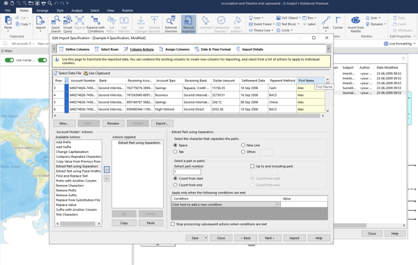 i2 Analyst's Notebook Data Importer