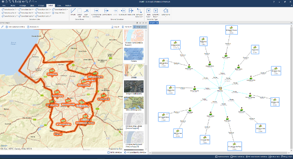 ANBP showing ESRI Maps and Network Charts